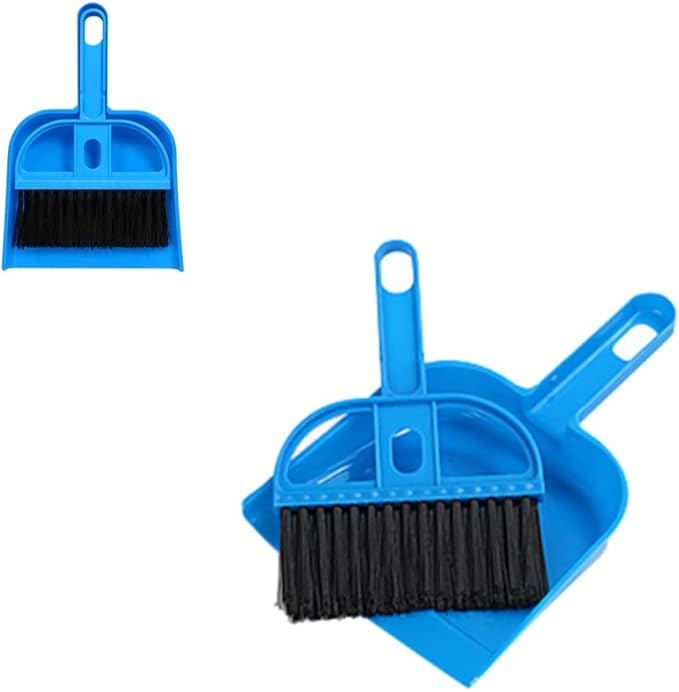 Small Broom and Dustpan Set Mini Dustpan and Brush Set Childrens Cleaning Set for Table Desktop Counter Drawer Keyboard Office Home Car Cleaning Small Animals