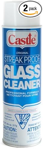 Castle C2003 Streak Proof Glass Cleaner, 2-Pack