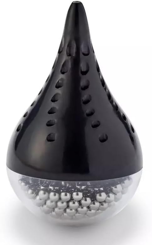 Wine Enthusiast Deluxe Stainless Steel Decanter Cleaning Beads with Strainer – 250 BPA-Free Beads for Effortless Decanter Cleaning and Maintenance for Wine Glasses and Whiskey Decanters