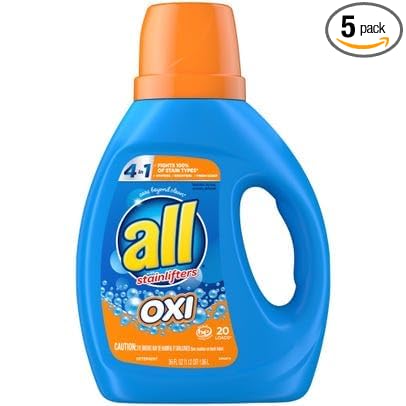 All, Fresh Clean Liquid Laundry Detergent Oxi Plus Odor Lifter, 36 Fl Oz