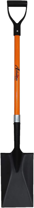 Ashman Spade Shovel (1 Pack) – 41 Inches Long D Handle Grip – The Single Shovel Weighs 2.2 Pounds and has a Durable Handle – Premium Quality Multipurpose Orange Spade Shovel with Strong Build.