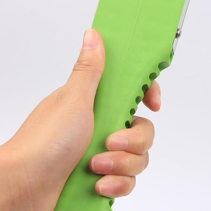 Comimark 1 PCS Garden Bandit Hand Loop Weeder Tool, Iron Loop Design & Sharp Blades Manual Weeders Tool with UV-Resistant Plastic Handle for Weeding, Loosening, Planting Weeding Gardening Tools