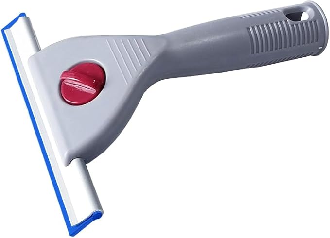 Window Glass Cleaning Squeegee Rubber Scraper for Car Home Bathroom Cleaning (6IN/15CM, Blue)