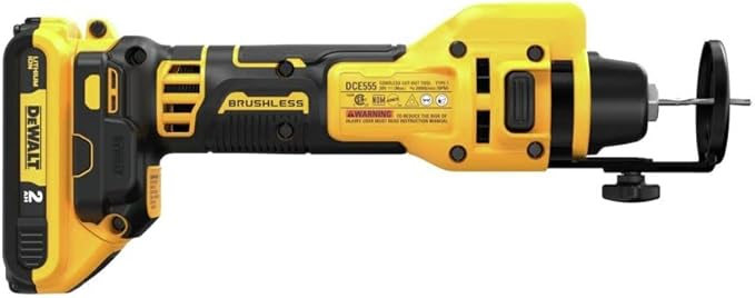 DEWALT 20V MAX Drywall Cutting Tool, Cut Out Tool, 2 Batteries and Charger Included (DCE555D2)