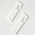 2PCS,White Silicone Squeegee with Hanging Hole, Water Blade for Cleaning Kitchen Countertops Sink, Bathroom Shower Mirrors Glass, Car Windows Wiper Scraper, Flexible Waterblade Cleaner Tool