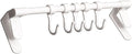 Zerodeko Cabinet Kitchen Utensil Hooks 5pcs Heavy Duty White Storage Rack Hanging Multi-Function Holder for Cabinet and Towel Organization