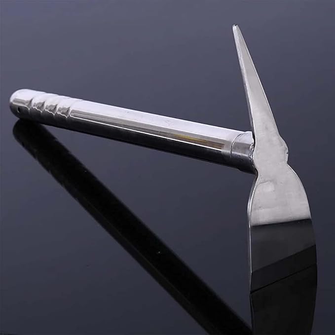15 Inch Stainless Steel Garden Hoe Pick Multipurpose Hand Tool Digging Weeding Seeding Turning Soil Mining Tools Mining Tools