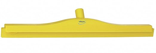 Vikan 77146 Squeegee,Ultra Hygiene,Dbl Blade,24",PP/RB,YL