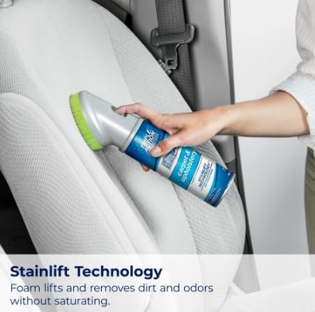 Woo-lite Carpet and Upholstery Foam Cleaner with Built-in Brush, Triple Action Stainlift Technology for Stairs, Fabrics, Pet Odors