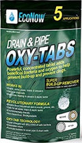 Drain & Pipe Oxy-Tabs for Main Sewer and Septic Lines. Build-Up Remover. Oxygen supercharges Billions of Safe Bacteria to Breakdown Household Waste to Help Prevent Clogs & Eliminate Odors. (5)