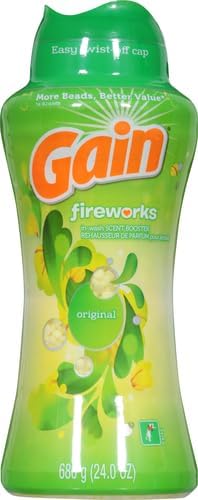 Gain In-Wash Laundry Scent Booster Beads,Original Scent,24.0 OZ,Fresh Extender + Odor Protection,(Pack of 2)