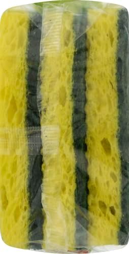 Scotch-Brite Heavy Duty Scrub Sponge, 9 Kitchen Sponges for Tough Messes, Lasts 3X Longer, Best for Cast Iron Skillets & Outdoor Grills, Flexible, Durable & Strong (Pack of 5)