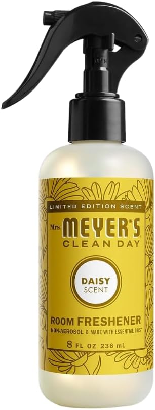 Mrs. MEYER'S Variety, 1 Room Freshener, 8 OZ, 1 Liquid Dish Soap, 16 OZ, 1 Liquid Hand Soap,12.5 OZ, 1 Multi-Surface Cleaner 16 OZ, 1 CT (Daisy)