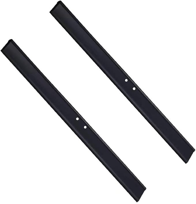 2PCS Replacement Silicon Rubber Squeegee Blade, 10 Inch Black