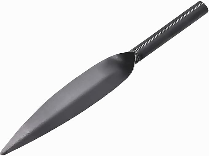 12-inch Garden Trowel Tool Willow Leaf-Shaped Hand Shovel Garden Spade High-Carbon Steel Material One-Piece Forged Heavy Duty Tools Transplanting Digging Planting Weeding, Gray