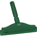 Vikan 77112 Squeegee,Ultra Hygiene,Dbl Blade,Hand,10",Green