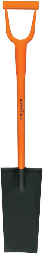 A.M. Leonard All Steel Nursery Spade with D-Grip Handle - 15 Inch Blade