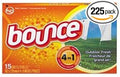 Bounce Fabric Softener Sheets, Outdoor Fresh, 15/Box, 15 Box/Carton