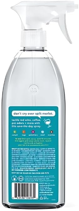 Spearmint Sage Scent Stain and Odor Remover Spray 20 oz Bundle with Microfiber Cloth - Plant-Based Stain Lifters & Odor Fighters for Carpets, Upholstery & More - (3 Items)