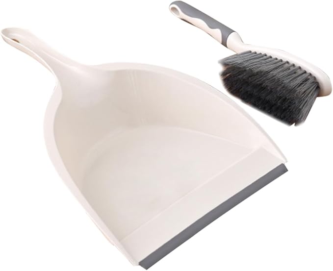 VOSAREA 1Set Mini Hand Broom and Dustpan Set Compact Household Cleaning Accessory for Home Office and Study Miniature Brush with Fine Workmanship for Easy Storage and Portability