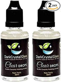 Dark Crystal Glass and Quartz Natural Cleaning Solution 30ml - Clear Drops Pack of (2)