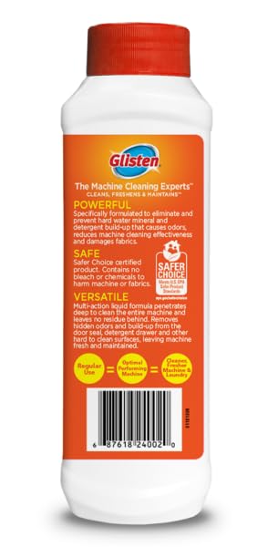 Glisten Washer Magic Washing Machine Cleaner and Deodorizer, 3 Bottles, Multicolor