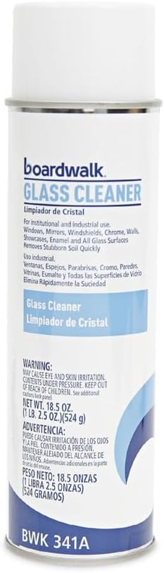 Boardwalk 341ACT Glass Cleaner, Sweet Scent, 18.5 oz. Aerosol Can (Case of 12)
