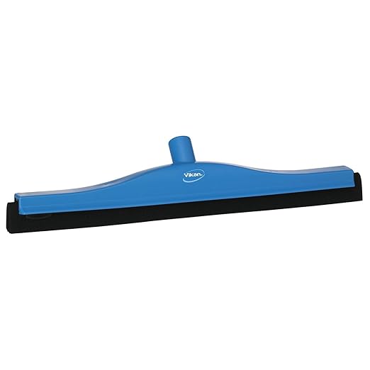 Vikan 77533 Squeegee,Fixed Head,Floor,20",PP/RB,Blue