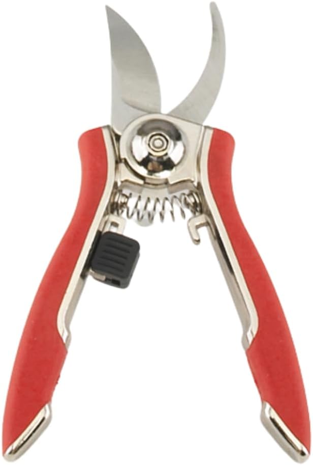 Dramm ColorPoint Stainless Steel Compact Garden Pruning Shears, Hand Pruner, Garden Clippers, with Heavy Duty Blade and Easy grip Handle, Orange
