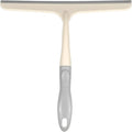 HARFINGTON Shower Squeegee 9.6 Inch Length Water Blade Cleaner Tool Household Mirror Squeegee with Hole for Windshield Window Cleaning Glass Door, Beige