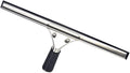 45cm 18in Grip Glass Squeegee for Window Cleaning,Stainless Steel All Purpose Squeegee with Non-Slip Handle for Shower Doors Window Car Mirror Glass (18in/45cm, Black)