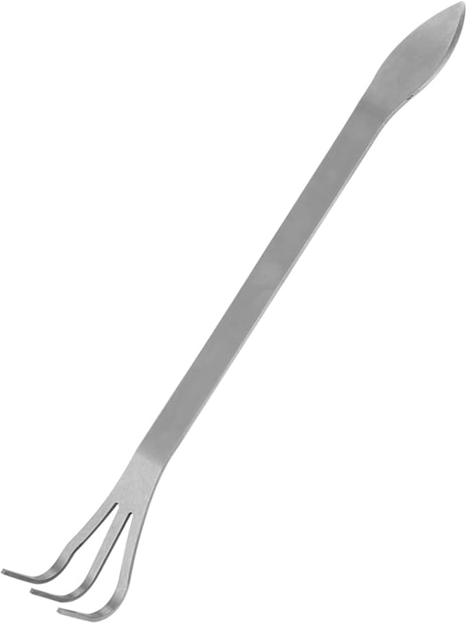 Bonsai Rake Bonsai Tree Tool Lightweight 3-Prong Stainless Steel Root Rake Loosen Soil Toool with Ergonomic Handle for Gardening Plants
