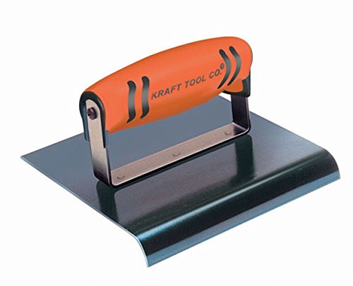Kraft Tool CF564PF 1-Inch-Radius Blue Steel Hand Edger with ProForm Handle, 6 x 6-Inch