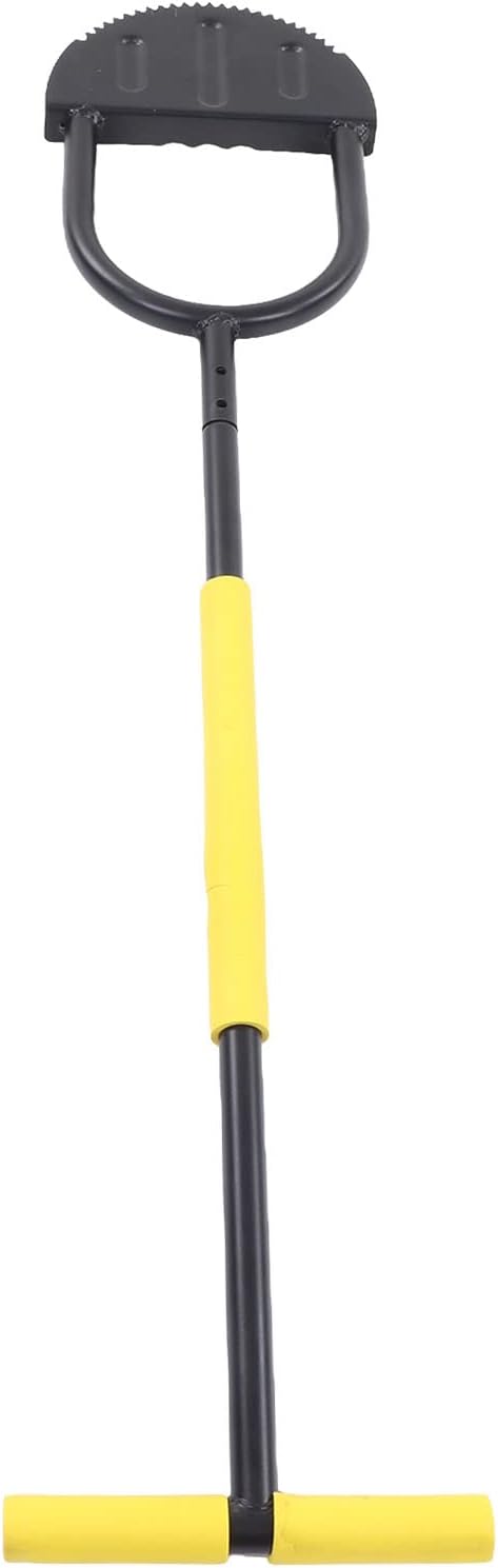Half Moon Saw Tooth Lawn Edger Long Handle Garden Tool for Sidewalk Flower Bed Edging and Trimming