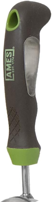 AMES 2445400 Stainless Steel Hand Soil Scoop with Ergo Gel Grip, 13-Inch, Gray
