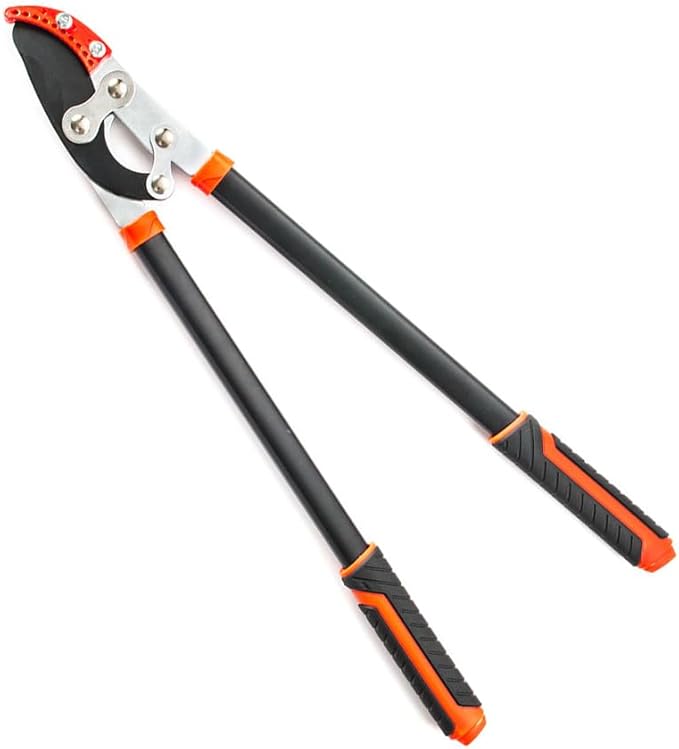 30-Inch Anvil Lopper for Tree Trimming, Heavy Duty, Low-Friction Sharp Steel Blade (65 Mn Steel Blade), Branch Cutter up to 2-Inch Diameter Cut Capacity, Chops Thick Branches with Ease