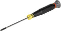 Klein Tools 6233 Mini Precision Screwdriver, #0 Phillips, Features Cushion-Grip Handle, Rotating Cap and Color Coded Ring, 3-Inch Shank