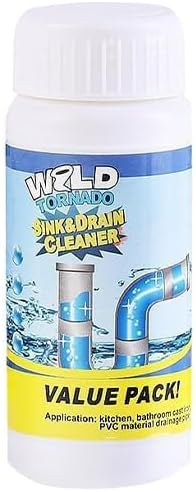 Dodorado Powerful Foaming Drain Cleaner Powder - Fast Acting Pipe Cleanser for Kitchen & Bathroom Sink Drains, Clog Prevention & Odor Control (Standard, Count, 1)
