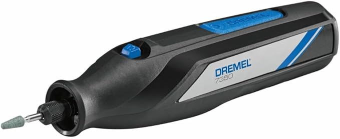 Dremel 7350 4V Cordless Rotary Tool Kit with 5 Accessories and USB-C Rechargeable Battery - Single Speed for Carving, Engraving, Sanding and Cleaning