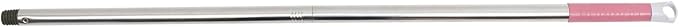 Stainless Steel Push Broom Handle Stick Replacement with Random Color Plastic Grip Sweeping Mop Handle for Easy Assembly and Household Cleaning Random Color