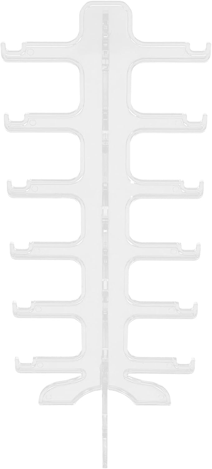 Multi-Layer Sunglasses Rack Eyeglasses Holder Stand Plastic Storage Organizer 6-Tier Display for Sunglass Collection Countertop Eyewear Display