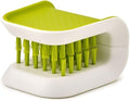 Joseph Joseph 85105 BladeBrush Knife and Cutlery Cleaner Brush Bristle Scrub Kitchen Washing Non-Slip, Green