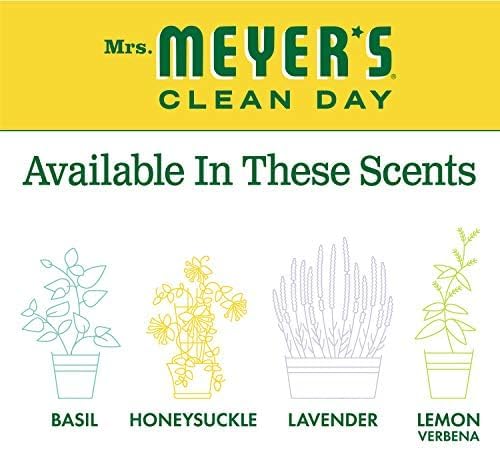 Mrs. Meyer's Laundry Booster, Pair with Liquid Laundry Detergent, Honeysuckle, 18 Ounce (Pack of 6)