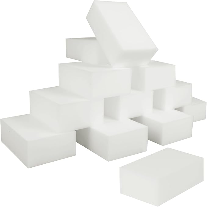 50 Pack Extra Large Eraser Sponge,Extra Thick and Long Lasting,Multi-Functional Household Cleaning Kitchen Dish Sponge for Furniture,Bathroom,Bathtub, Sink,Floor,Kitchen & Bathroom Scrub Pads