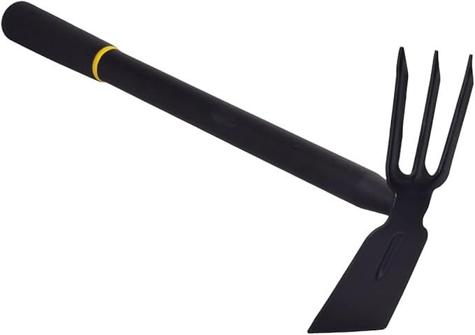 Hoe and Cultivator, Hoe Garden Tool, Hand Hoe Cultivator Garden Tool, Thickened Manganese Steel, Garden Hoe for Weeding, Planting, Loosening Soil, Digging，No Assembly Required