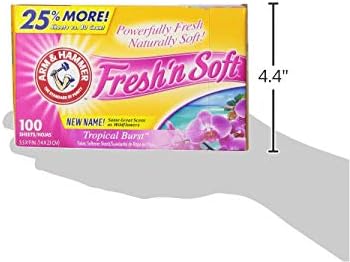 ARM & HAMMER Fabric Softener Sheets, Tropical Paradise (Pack of 600)