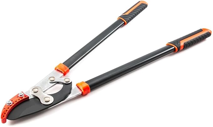 30-Inch Anvil Lopper for Tree Trimming, Heavy Duty, Low-Friction Sharp Steel Blade (65 Mn Steel Blade), Branch Cutter up to 2-Inch Diameter Cut Capacity, Chops Thick Branches with Ease
