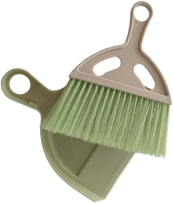 3 Pack Mini Broom and Dustpan Set with Handle, Hangable Small Hand Dustpan and Brush Cleaning Tool Set for Table Desk Keyboard Countertop Cars Sofa