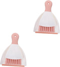 minkissy 2pcs Guinea Pig Accessories Cleaning Set Cage Broom Dustpan Nest Cleaning Tools Portable Household Supplies Random Color