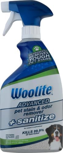 Woolite Advanced Pet Stain & Odor Remover + Sanitize, 11521 (22fl oz)